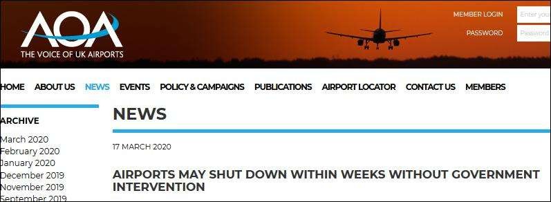 政府不干预，英国机场“将在数周内关门”！